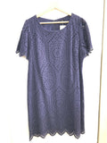 ABITO H2COLLECTION TGL BLU MACRAME DONNA