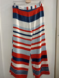 PANTALONE Y-CLU' TG42 A RIGHE BLU/ROSSO/BIANCO