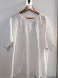 MAGLIA BLUE SEVEN TGXL BIANCO C/PERLINE