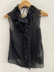 CANOTTA BENETTON TGXS NERO C/ROUGE E ROSA