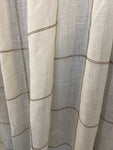 TENDA L380X240CM LINO PANNA A QUADRI MARRONE