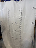 COPRILETTO SINGOLO IN COTONE BIANCO C/INTAGLIO