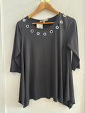 MAGLIA AMAMITOO TG.44 NERO C/BORCHIE