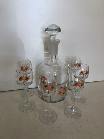 SERVIZIO LIQUORE 6 BICCHIERI + BOTTIGLIA
