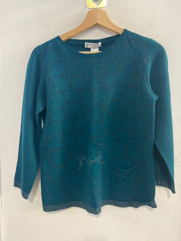 MAGLIONE C.FERRONE TGM VERDE C/STRASS