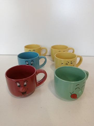 6 TAZZE COLAZIONE IN CERAMICA