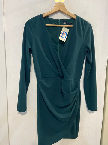 ABITO ZARA TGS VERDE DONNA(PARI AL NUOVO)
