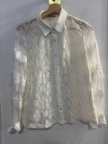 CAMICIA INFLUENCER TGM BIANCO PIZZO