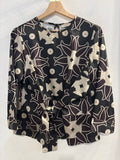 MAGLIA OLGA DAMIANI TGM NERO/BEIGE/BORDEAUX FANTASIA