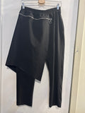 PANTALONE SUNSUN TGM NERO C/RIPORTO IN STOFFA ESTRAIBILE