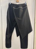 PANTALONE SUNSUN TGM NERO C/RIPORTO IN STOFFA ESTRAIBILE