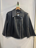 GIUBBINO CORTO TWINSET TGM NERO IN SIMILPELLE
