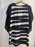 ABITO FRACOMINA TGXS NERO/BIANCO DONNA