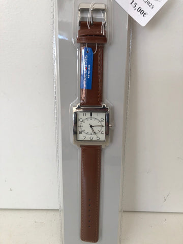 OROLOGIO DA POLSO CINTURINO IN PELLE TESTED BY SECTOR PARI AL NUOVO