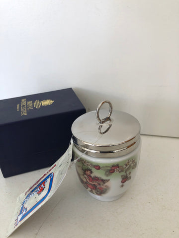 CUOCI UOVO IN PORCELLANA ROYAL WORCESTER FLOWER FAIRIES H8XDIAMETRO5 CM