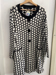 GIACCA CHIKA TGXL NERO/BIANCO A POIS