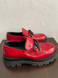 MOCASSINO LEMARE' MIS.37 ROSSO/NERO