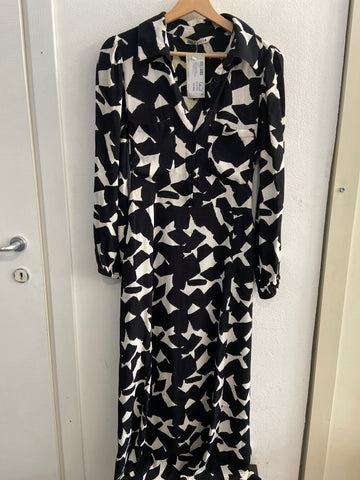 ABITO ZARA TGM NERO/BIANCO LUNGO