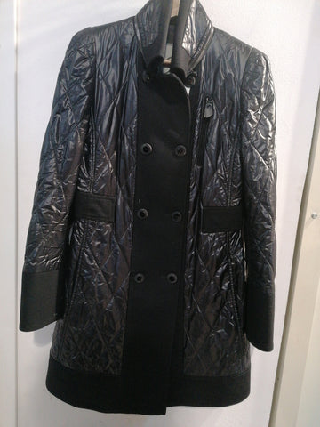 PIUMINO FAY TGM NERO DONNA C/RIPORTI IN PANNO