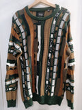 MAGLIONE ONLY&SONS TGM VERDE/COGNAC UOMO