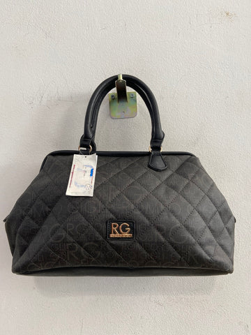 BORSA ROMEO GIGLI NERO/GRIGIO LOGATO