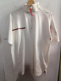 POLO PRADA TGM BIANCO  MEZZA ZIP BIANCA