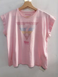 MAGLIA GUESS TGS ROSA STRASS COLORATI