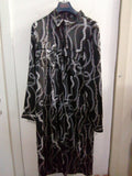 ABITO CAMICIA VERO MODA TGL LUNGO NERO FANTASIA
