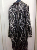ABITO CAMICIA VERO MODA TGL LUNGO NERO FANTASIA