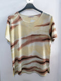 MAGLIA DONNA LINK TGL GIALLO/MARRONE