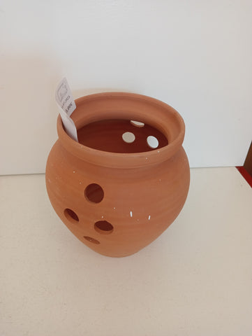 CACHE POT IN TERRACOTTA H15XDIAMETRO8 CM
