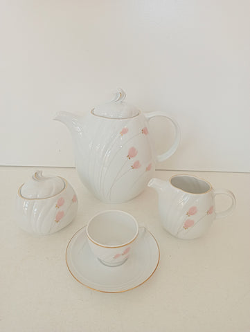SERVIZIO CAFFE' PORCELLANA BAVARIA 11 PZ + 8 PIATTI