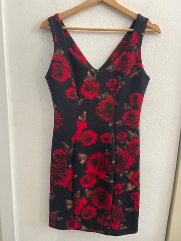 ABITO RINASCIMENTO TGM NERO C/ROSE ROSSE