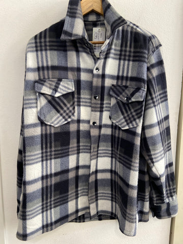 CAMICIA UOMO TGL IN PILE GRIGIO