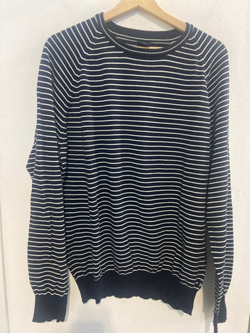 MAGLIONCINO MARINA YACHTING TGL RIGHE BLU/BIANCO