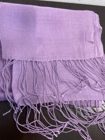PASHMINA IN LINO LILLA