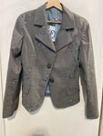 GIACCA  EXTYN TGM GRIGIO C/RICAMI AZZURRI