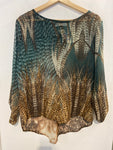 MAGLIA JAQUELINE TGM VERDE/MARRONE FANTASIA