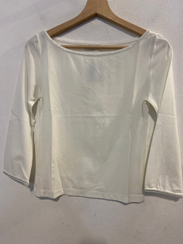 MAGLIA ONYX TGM BIANCO C/PERFILO ARGENTO