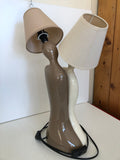 LAMPADA DUE LUCI SPOSI IN PORCELLANA H50XL15XP15 CM