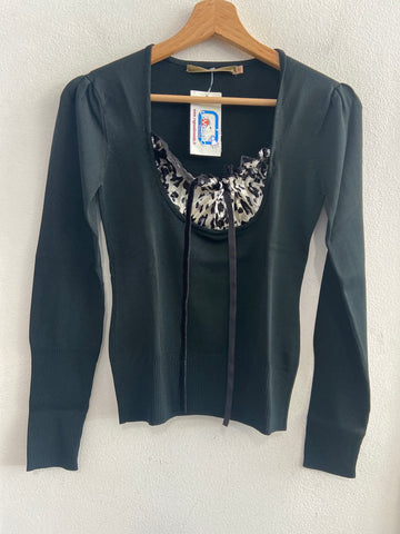 MAGLIA ELISA LANDRI TG M NERA C/ARRICCIO