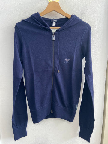 FELPA ARMANI JEANS TG42 BLU LANA