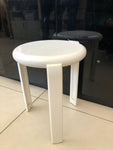 SGABELLO BIANCO H38 DIAMETRO 28 CM