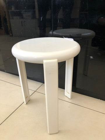 SGABELLO BIANCO H38 DIAMETRO 28 CM