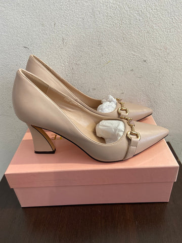 DECOLLETE'CARLA COTE MIS.40 BEIGE C/SCATOLO(PARI AL NUOVO)