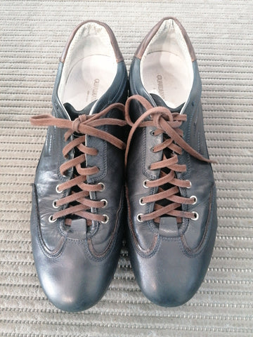 SCARPE UOMO GUARDIANI MIS.43 BLU/MARRONE