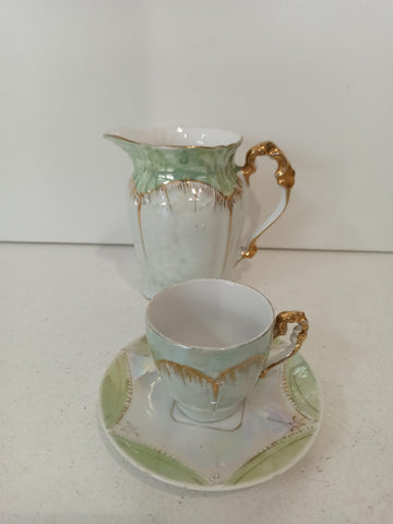 LATTIERA+6TAZZINE+5 PIATTINI PRIMI '900