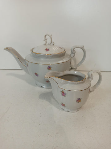 TEIERA + LATTIERA IN PORCELLANA BAVARIA