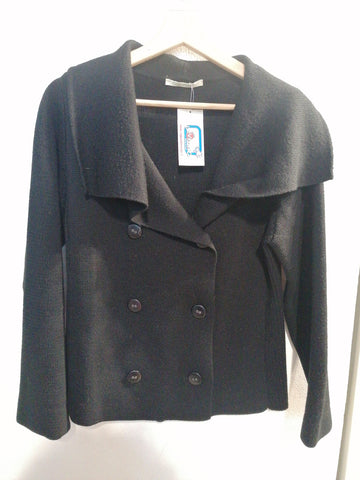 GIACCA GLENFIELD TGL NERO MISTO LANA