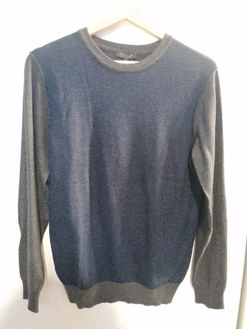 MAGLIONE NEROVAGO TGM BLU/GRIGIO UOMO